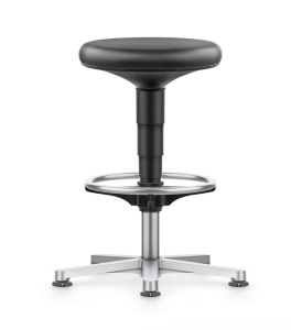 Taboret Cleanroom wysoki z ringiem, BIMOS Allround 3, Gwarancja 10-lat 