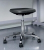 Taboret laboratoryjny na kółkach, aluminium, BIMOS Labsit, Gwarancja 10 lat 3.jpg