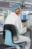 Krzesło laboratoryjne wysokie, BIMOS Labsit 4, kółka Stop&amp;Go, Gwarancja 10-lat 5.jpg