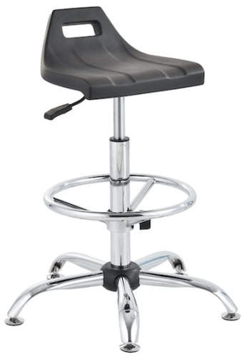 Taboret laboratoryjny wysoki, z uchwytem, chromowana stal.jpg