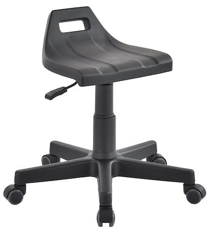 Taboret laboratoryjny, na kółkach lub slizgi, z uchwytem.jpg