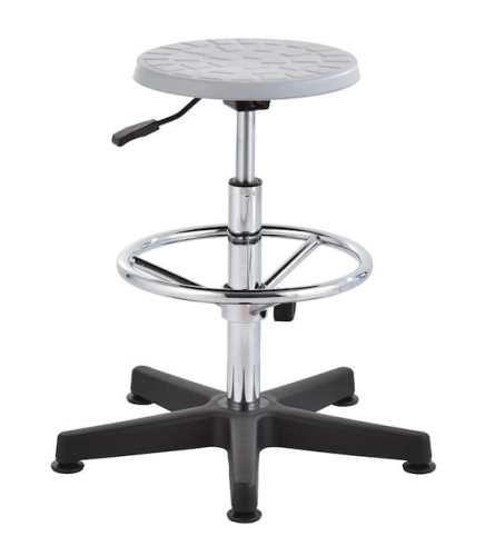 Taboret laboratoryjny wysoki szary, regulowana wysokość ringu.jpg